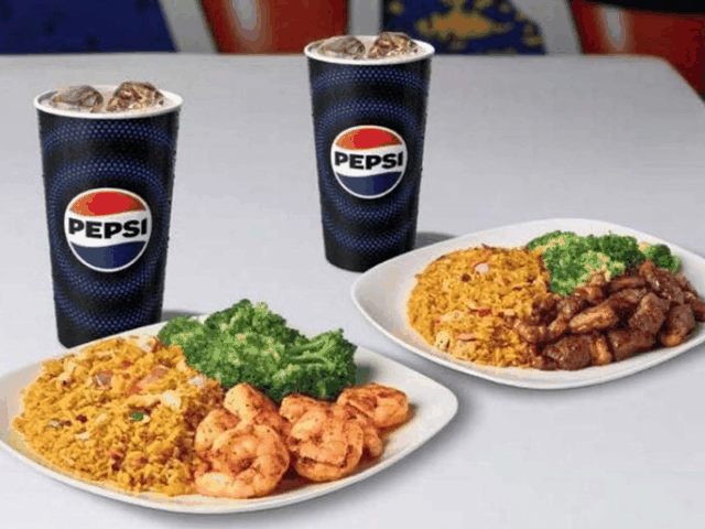 Restaurant combo featuring Pepsi